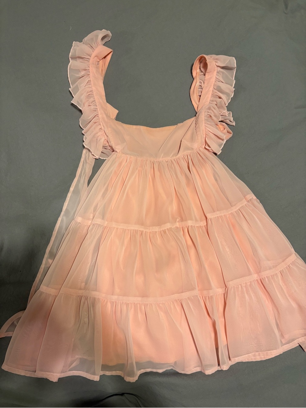 Lucy in the Sky Ruffled Chiffon Mini Dress
